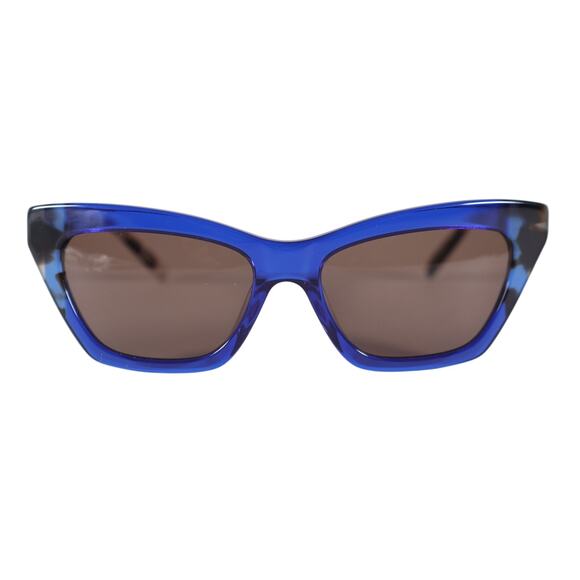 DKNY Narrow Cat Eye Womens Sunglasses–Cobalt Blue/Bone Tortoise–Retro Chic–NWT main image 8